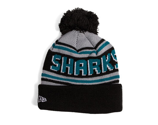 Beanie New Era - NHL Evergreen Wordmark Pom Medium Knit - San Jose Sharks - Team Color