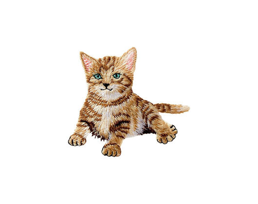 Patch Monoquick - Mourovatá kočička 6 x 5,5 cm