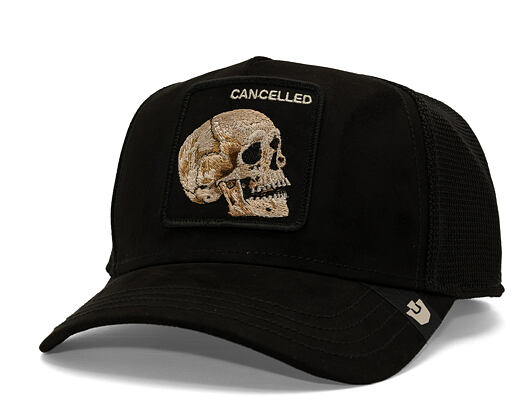 Cap Goorin - Suede Cancelled Skull Trucker - Black