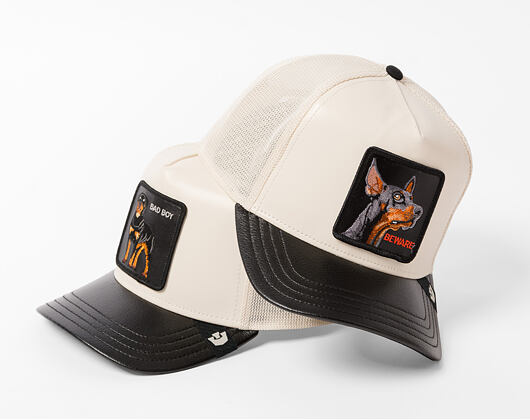 Cap Goorin - Faux Leather Doberman - Black / Chalk