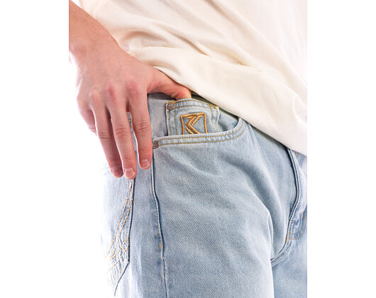 Pants Karl Kani - OG Distressed Straight Leg Jeans - Blue