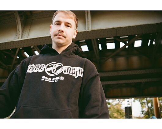 Sweatshirt Huf - Three 6 Mafia Heavyweight Hoodie - Black