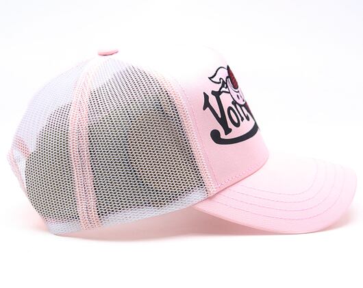 Womens Cap Von Dutch - Trucker - Love Patch - Light Pink