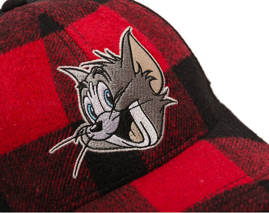 Cap Capslab - Tom & Jerry Trucker - Tom Grin Buffalo Check - Red / Black