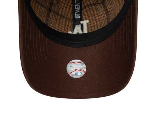 Cap New Era - MLB Mix Check 9TWENTY - LA Dodgers - Chestnut Brown / Stone