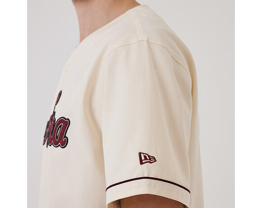 Tee New Era - Branded Straight Hem Jersey - Off White