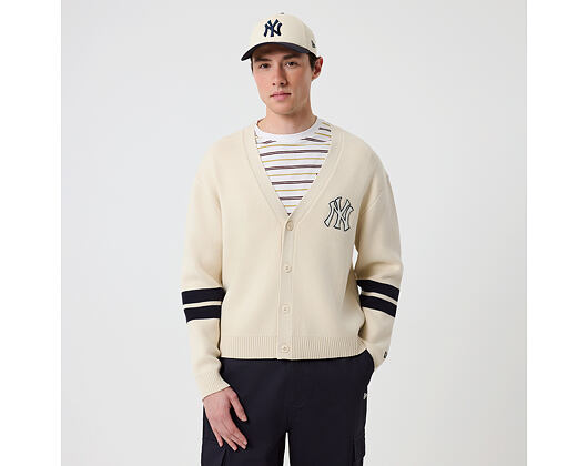 Sweater New Era - MLB Knit Cardigan - NY Yankees - Cream