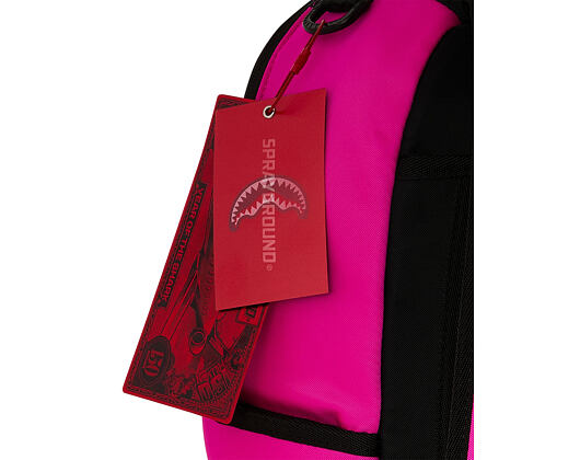 Backpack Sprayground - Shark Central White Stencil Shark Pink Nylon Backpack