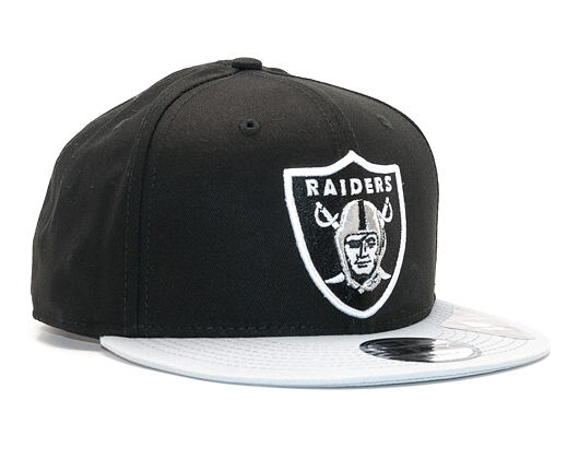 New Era Cotton Block 3 Oakland Raiders Black/Grey Snapback Cap