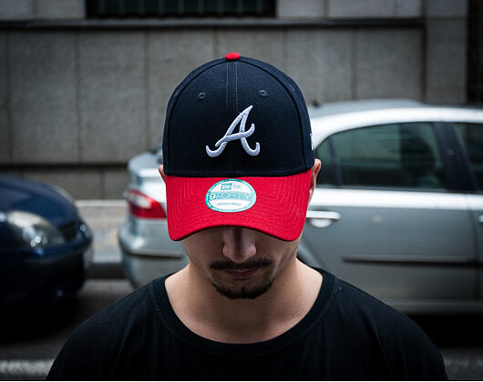 New Era 9FORTY The League Atlanta Braves Strapback Team Color Cap