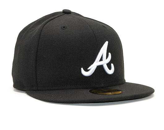 New Era 59FIFTY MLB Basic Atlanta Braves Fitted Black / White Cap