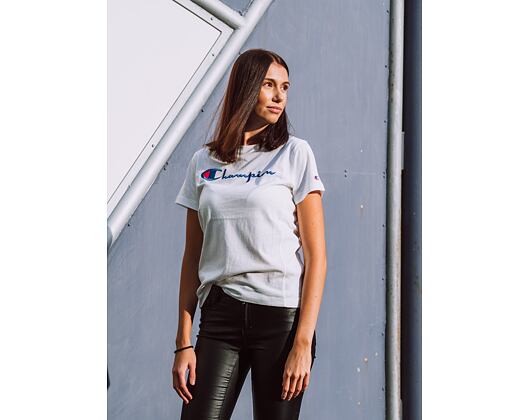 Champion Crewneck T-Shirt White 110992 WW001 Womens T-Shirt