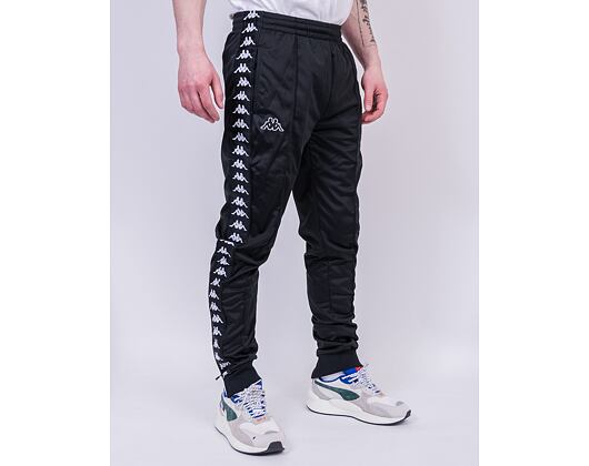 Kappa 222 Banda Rastoria Slim J61 Black/Black/White Sweatpants - Snapbacks