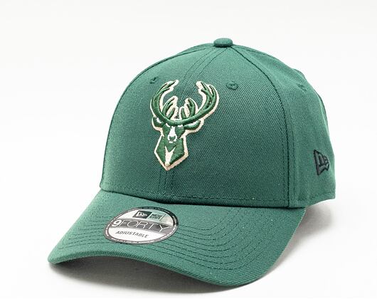 New Era 9FORTY NBA The League Milwaukee Bucks Strapback Team Color Cap
