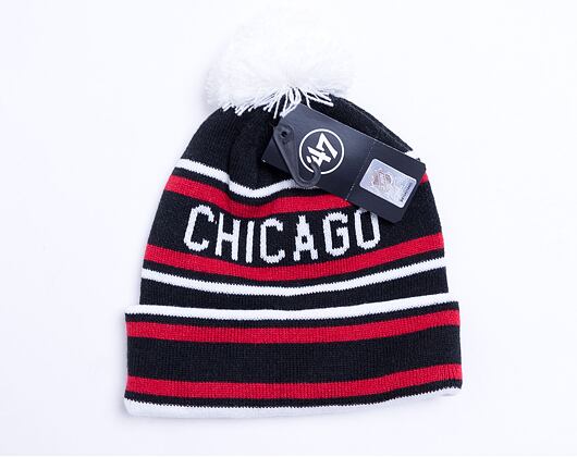 '47 Brand NHL Chicago Blackhawks Rockhill Cuff Knit Black Winter Beanie