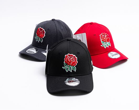 New Era 9FORTY Cotton Rugby Footbal Union Strapback Black Cap