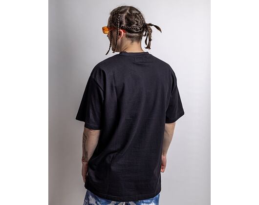 Market Smiley Don't Happy, Be Worry Black T-Shirt