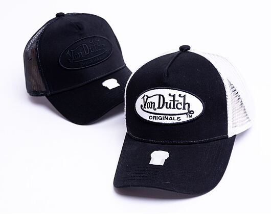 Von Dutch Boston Trucker Cotton Black/White Cap