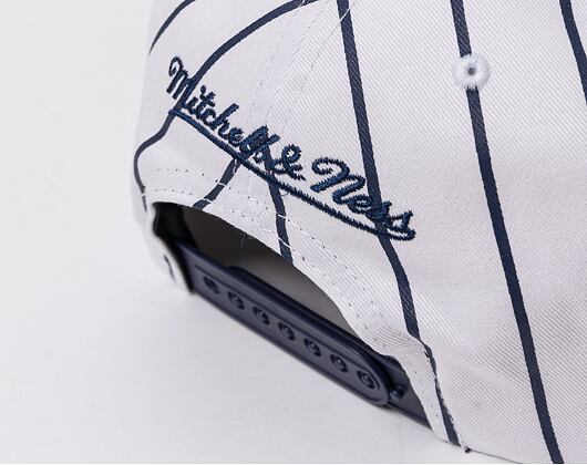 Mitchell & Ness NBA Retro Pinstripe Snapback Hwc Portland Trail Blazers White Cap