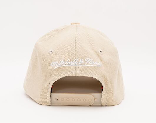 Mitchell & Ness Pinscript Classic Red Branded Wheat Cap