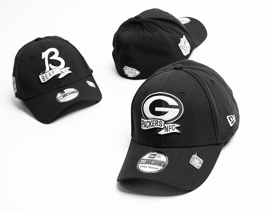 New Era 39THIRTY NFL22 Sideline Green Bay Packers Black / White Cap