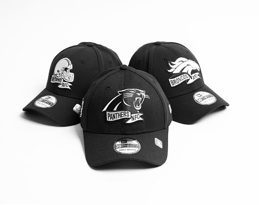 New Era 39THIRTY NFL22 Sideline Carolina Panthers Black / White Cap
