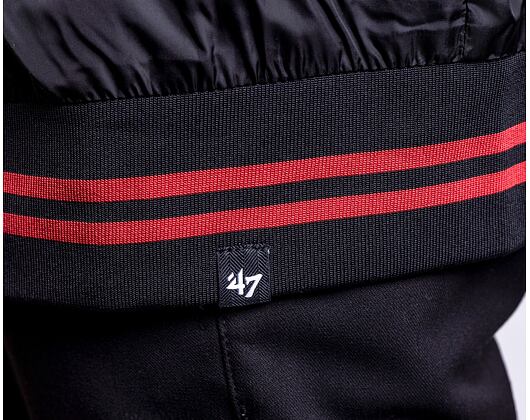 '47 Brand NHL Chicago Blackhawks Core Poly Fill '47 Drift Track Jacket Jet Black