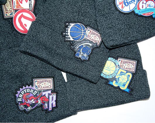 Mitchell & Ness XL LOGO PATCH KNIT HWC Golden State Warriors Black Winter Beanie