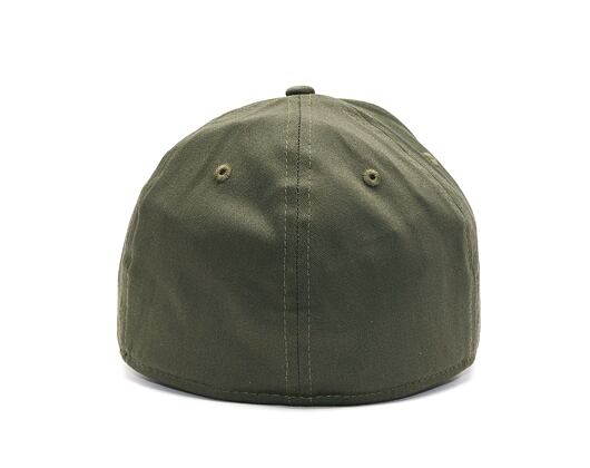 New Era 39THIRTY MLB League Essential New York Yankees Olive / White Cap