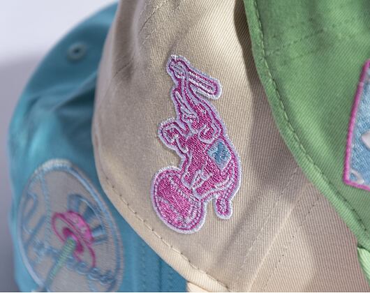 Kšiltovka New Era 9FIFTY MLB Pastel Patch Oakland Athletics Light Cream / White