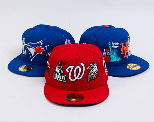 Kšiltovka Adam Wave New Era 59FIFTY MLB Authentic Performance Washington Nationals Fitted Team Color