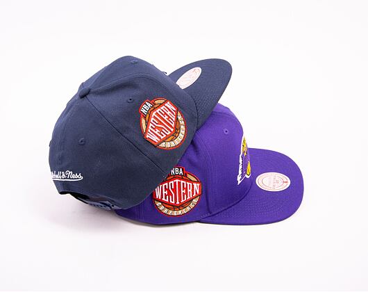 Kšiltovka Mitchell & Ness NBA Conference Patch Snapback Los Angeles Lakers Purple