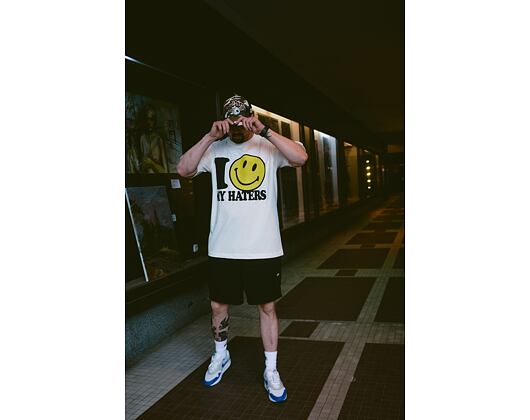 Triko Market Smiley Haters T-Shirt Cream