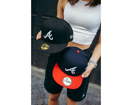 New Era 59FIFTY MLB Basic Atlanta Braves Fitted Black / White Cap