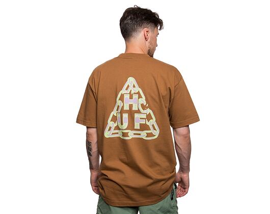 Triko HUF Hard Links T-Shirt ts02013-rubbr