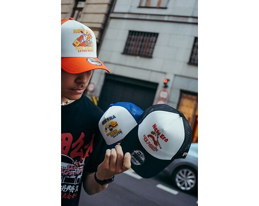 Kšiltovka New Era 9FORTY A-Frame Trucker Food White / Blue Azure