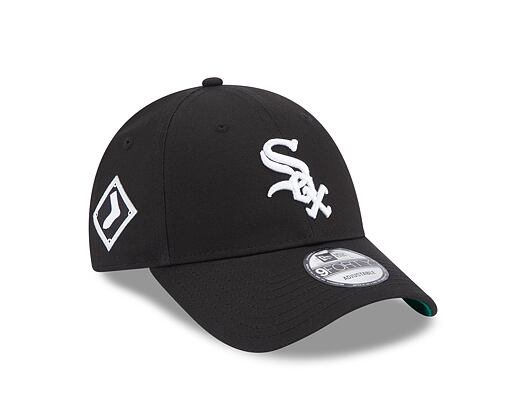 Kšiltovka New Era 9FORTY MLB Team Side Patch Chicago White Sox Black / Optic White