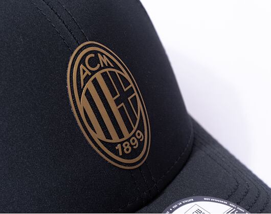 Kšiltovka New Era - Black & Gold 9FORTY - AC Milan - Black