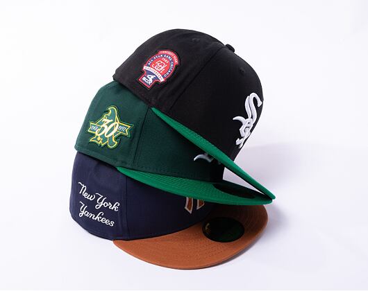 Kšiltovka New Era 59FIFTY MLB Team Color Chicago White Sox Cooperstown Black / White / Kelly Green