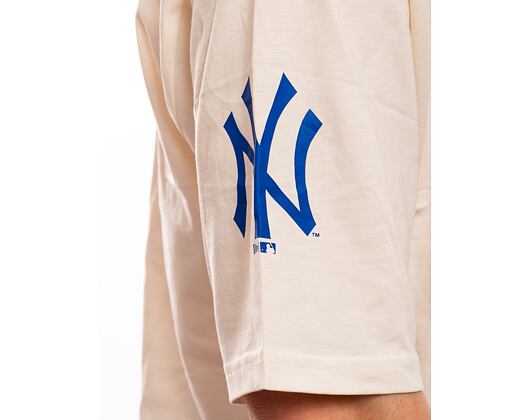 Triko New Era MLB Anniversary Oversized Tee New York Yankees Off White / Navy