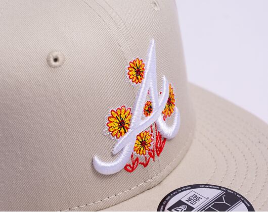 Kšiltovka New Era 9FIFTY MLB Flower Icon Atlanta Braves Stone