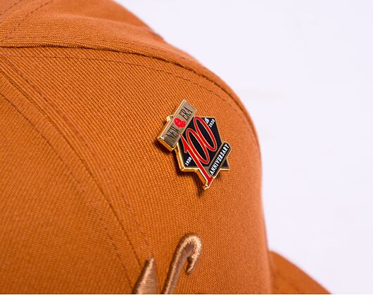 Kšiltovka New Era 59FIFTY Script Caramel Brown / Stone