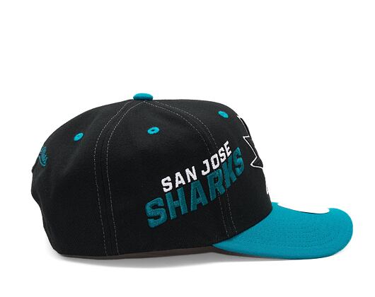 Kšiltovka Mitchell & Ness Overbite Pro Snapback San Jose Sharks Black