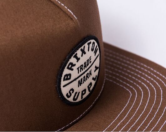 Kšiltovka Brixton Oath MP Trucker Hat - Sepia/White