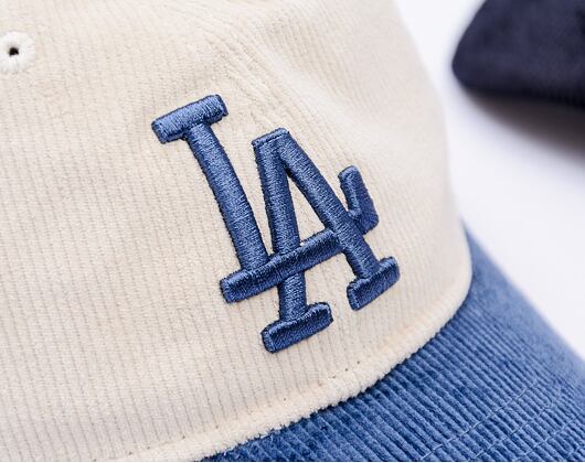 Kšiltovka New Era - MLB Cord 9TWENTY - LA Dodgers - Cream / Dark Royal