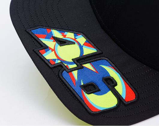 Kšiltovka New Era - Valentino Rossi VR46 Moon Sun 9FIFTY Stretch-Snap - Black / Upright Yellow
