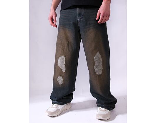 Kalhoty Karl Kani - Og Distress Relaxed Baggy - dark blue