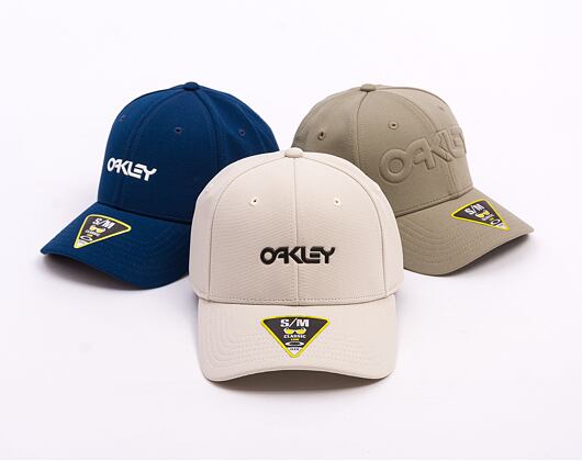 Kšiltovka Oakley - 6 Panel Stretch Metallic Hat - Mist/Black