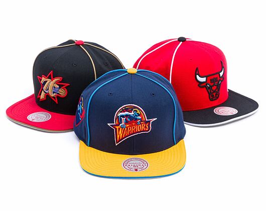 Kšiltovka Mitchell & Ness - Golden State Warriors - Pipe Snapback Hwc - Navy