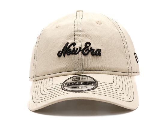 Kšiltovka New Era - Branded Contrast stitch 9TWENTY - Ivory / Black